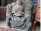 Rare granite lions crest character Brittany sixteenth century castle crest