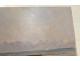 HSP tableau paysage marine bord de mer Normandie plage XIXème siècle