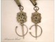 Pair of sterling silver brooches tisernas, Morocco Sahara, 19th