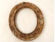 Cadre ovale bois sculpté doré fleurs antique french frame XVIIIème siècle