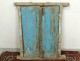 Fenêtre marocaine grille fer forgé bois peint Maroc Maghreb Atlas déco XXè
