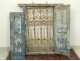 Fenêtre marocaine grille fer forgé bois peint Maroc Maghreb Atlas déco XXè