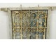 Fenêtre marocaine grille fer forgé bois peint Maroc Maghreb Atlas déco XXè