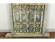 Fenêtre marocaine grille fer forgé bois peint Maroc Maghreb Atlas déco XXè