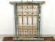 Grille fenêtre marocaine fer forgé bois peint Maroc Maghreb Atlas déco XXè