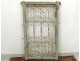 Grid Moroccan painted wood window wrought iron decor Atlas Morocco Maghreb XXth
