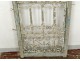 Grid Moroccan painted wood window wrought iron decor Atlas Morocco Maghreb XXth