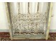 Grid Moroccan painted wood window wrought iron decor Atlas Morocco Maghreb XXth
