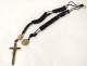 Chapelet rosaire Christ croix crucifix bois ébène Saint-Vincent Paul XIXème
