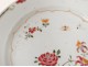 Porcelain dish Compagnie des Indes flowers insects famille rose XVIIIth