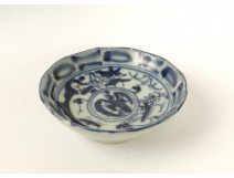 Petite coupelle bol saké porcelaine chinoise oiseau Chine XVIIIème siècle