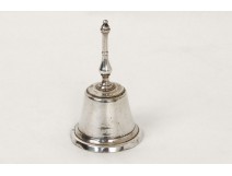 Antique silver table bell bronze bell french nineteenth century