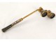 Mother of pearl opera glasses golden brass optician Chevalier Paris NapIII nineteenth