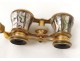 Mother of pearl opera glasses golden brass optician Chevalier Paris NapIII nineteenth