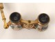Mother of pearl opera glasses golden brass optician Chevalier Paris NapIII nineteenth