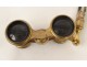 Mother of pearl opera glasses golden brass optician Chevalier Paris NapIII nineteenth