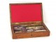 Compass box walnut gilt brass box measure Napoleon III nineteenth century