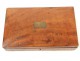 Compass box walnut gilt brass box measure Napoleon III nineteenth century