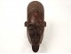 Guitare africaine sculpture tête homme bois sculpté cuir ethnique tribal