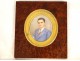Painted miniature of a man by Theresa Gaudrion elegant, 20th