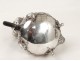 Verseuse théière Louis XV argent massif Minerve monogramme rocaille XIXème