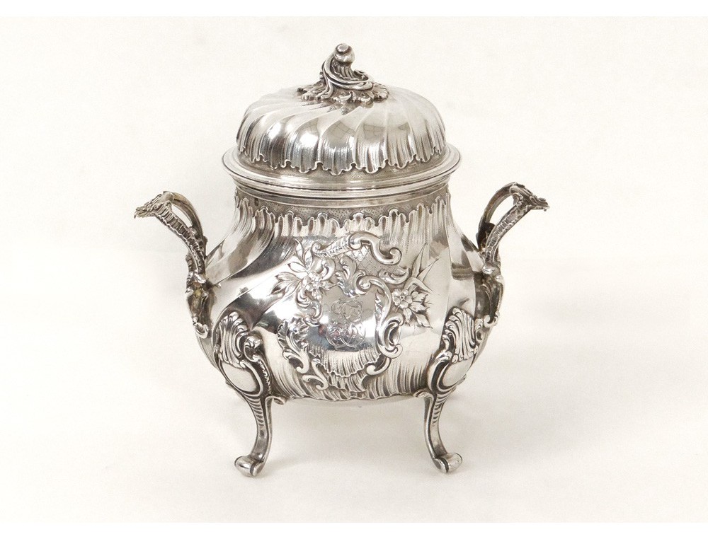 Saleron Louis XV – Argent Massif Minerve – France 1850-1899 – Occasion