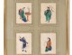 Tableau chinois papier de riz personnages femmes mandarin XIXème siècle