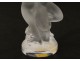 Statuette cristal Lalique France Faune femme satyre crystal glass XXème