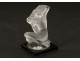 Statuette presse-papier cristal femme nue Floréal Lalique France glass XXè