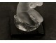 Statuette presse-papier cristal femme nue Floréal Lalique France glass XXè