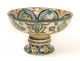 Coupe faïence polychrome Mokhfia Maroc Maghreb Morocco fleurs XIXè siècle