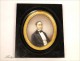 Miniature portrait of an aristocrat by Louis 19th Sterrer