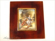 Miniature painted &quot;Love Crowned&quot; by Fragonard, 19th