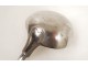 Solid silver ladle Old man coat of arms blazon medals lion cross 19th century