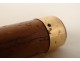 Dandy's walking stick in malacca wood and solid gold, Thomassin eagle head, 19th century