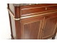 Superb buffet Louis XVI mahogany golden brass nineteenth marble columns