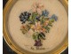 Reliquary Embroidery Flowers, St. Blaise, 19th