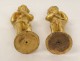 Pair sculptures cherubs cherubs Amours ormolu candelabra XIX