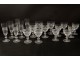 All 18 crystal stemware St. Louis Trianon tips nineteenth diamonds