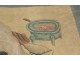 Peinture érotique couple chinois personnages kamasutra Chine XIXème siècle