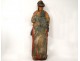 Statue sculpture bois polychrome Saint personnage religieux prophète XVIIIè