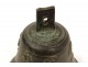 Cloche bronze airain feuillage antique french bell XVIIème siècle