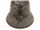 Cloche bronze airain feuillage antique french bell XVIIème siècle