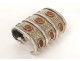 Bracelet marocain argent vermeil massif agathe Tiznit Maroc Maghreb XIXème