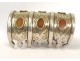 Bracelet marocain argent vermeil massif agathe Tiznit Maroc Maghreb XIXème