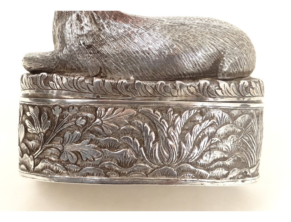 Boîte Argentée Avec Travail étranger - Réf. 306 - Objet De Décoration