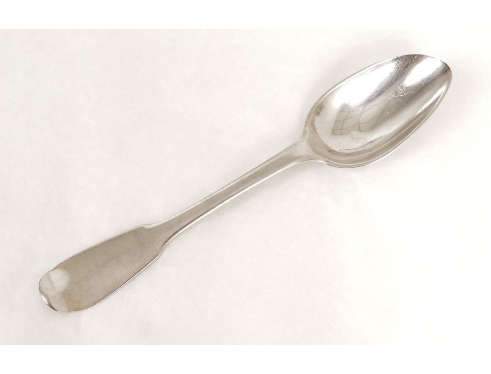 Cuillère argent massif Fermiers Généraux sterling silver spoon 66gr XVIIIè.