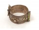 Bracelet charnière argent émaux berbère Maroc Nbala Tanbelt Anti-Atlas XXè