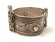 Bracelet charnière argent émaux berbère Maroc Nbala Tanbelt Anti-Atlas XXè