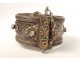 Bracelet charnière argent émaux berbère Maroc Nbala Tanbelt Anti-Atlas XXè